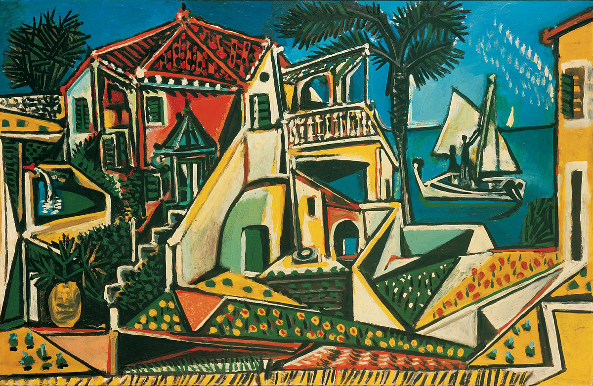 Pablo Picasso, Mittelmeerlandschaft 1952, Albertina Wien, Succession Picasso, Bildrecht Wien 2024